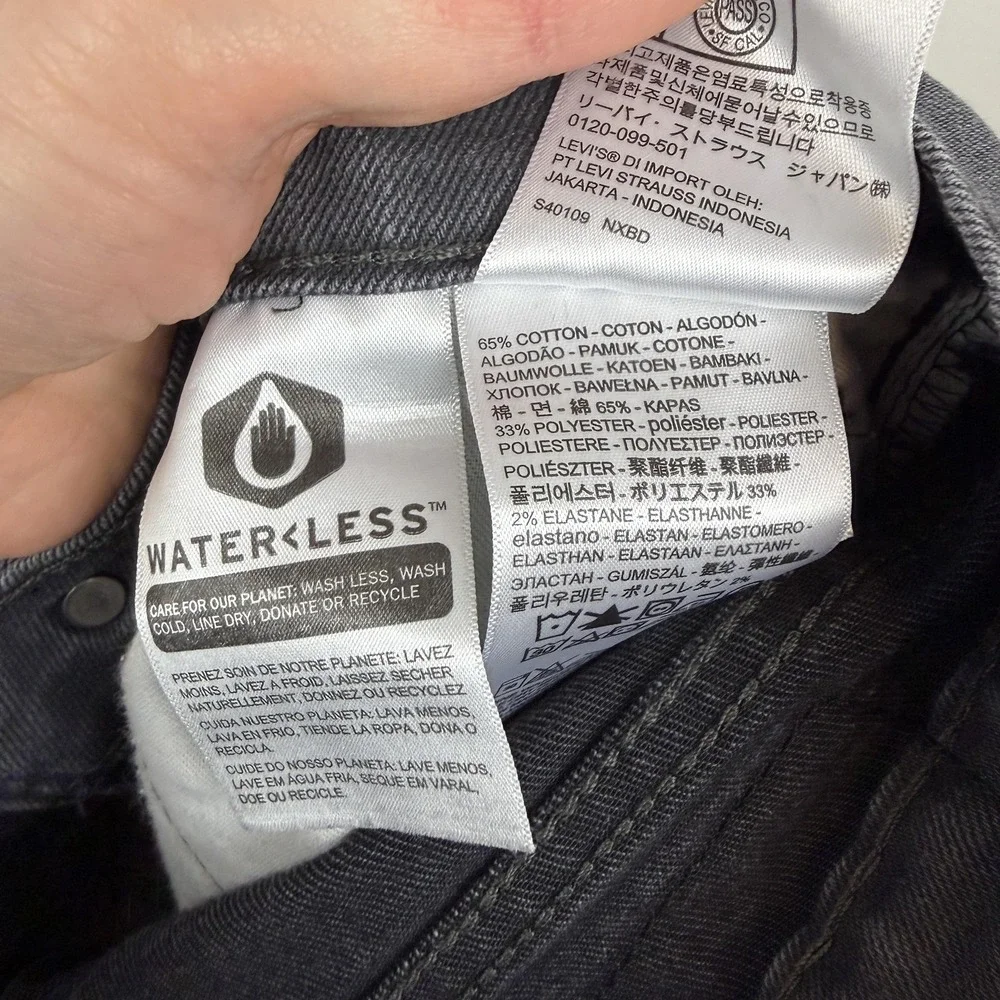 Levi's 541 Jeans Mens 30x30 Gray Athletic Taper Stretch Denim‎ Pants Casual